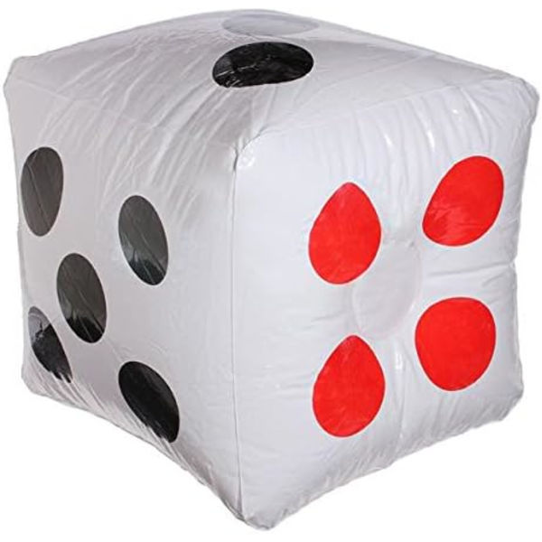 13\" Jumbo Uppblåsbara Tärningar, 2-pack, ZQKLA