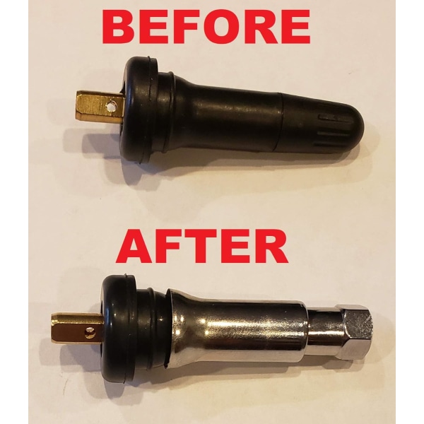 Universal TPMS Krom Ventilstam Skydd och Skydds Trim, ZQKLA