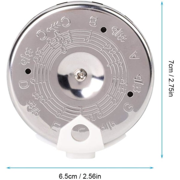 Chromatic Pitch Pipe Tuner C-C Tuning Tool med Musical Inst,ZQKLA