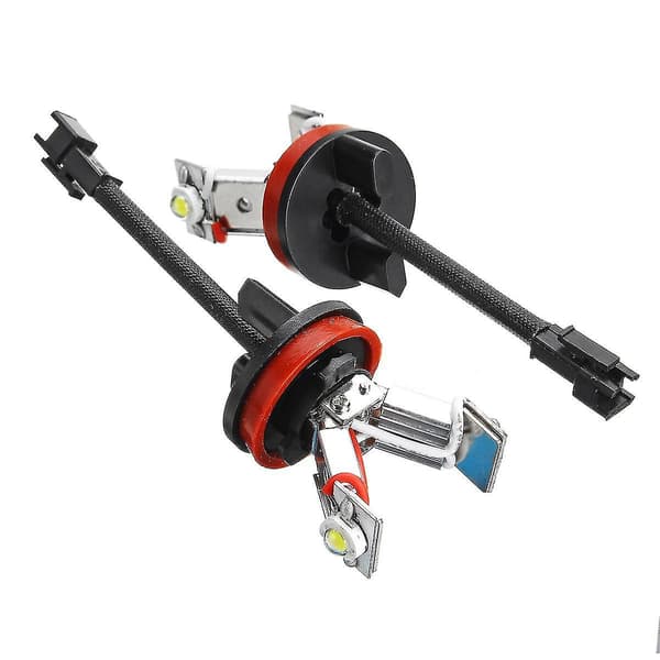 2 stk. Bil LED Angel Eye Lys 6000k H8 Pære Til E82 E87 E90 E91 E92 M3 E93 E60 E61 E63 E70 X5
