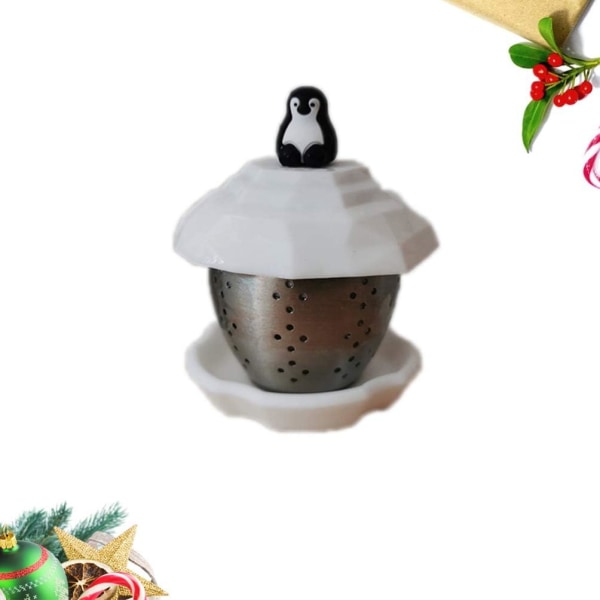 Rustfritt stål Te Ball Infuser Penguin Shape Fine Mesh Tea, ZQKLA