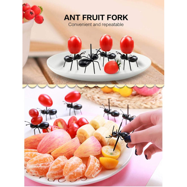24kpl Cocktail-tikkuja Jälkiruokapiikkejä Kakkupiikkejä Hedelmäpiikkejä Appetizer-piikkejä, ZQKLA