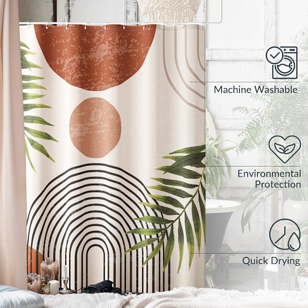 Vacker Boho Duschdraperi för Ditt Badrum - En Stilfull ,ZQKLA
