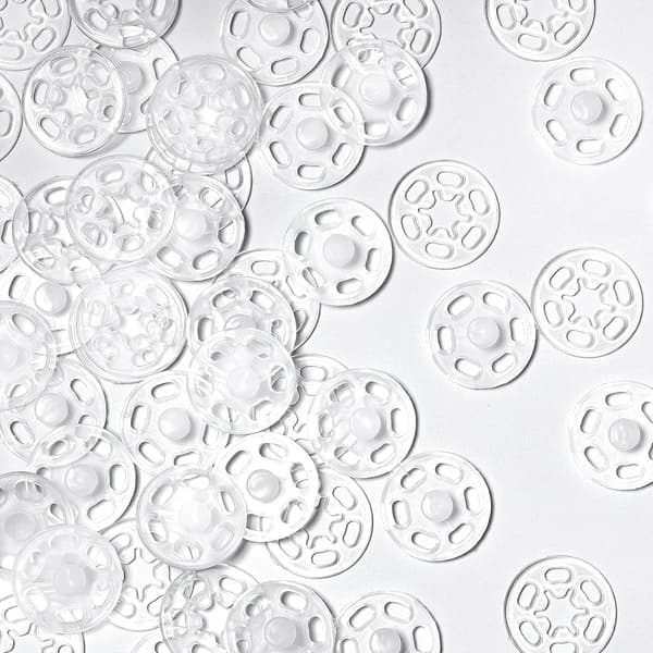 45 Par Plastknappar Transparenta Knappar Osynliga Sy
