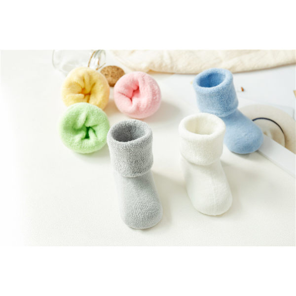 6 Par Sett Baby Ekstra Tykke Varme Vintersokker Barn Fluffy Fl, ZQKLA