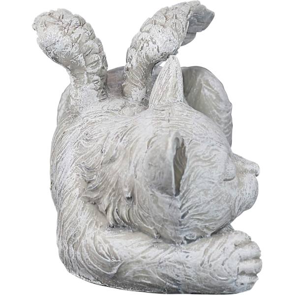 Mindekat Kæledyr Engel Æresstatue Gravsten, 25,5 cm, Polyres