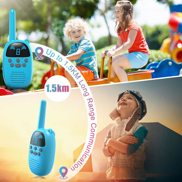 Barnens Walkie Talkies för 3-12 år gamla pojkar och flickor, Portab,ZQKLA