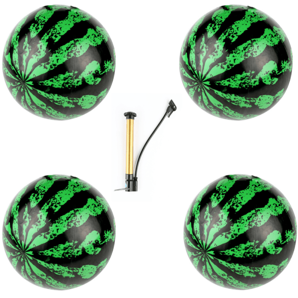 Uppblåsbara Vattenmelonbollar, 4 Strandbollar för Vuxna, Utomhus, ZQKLA