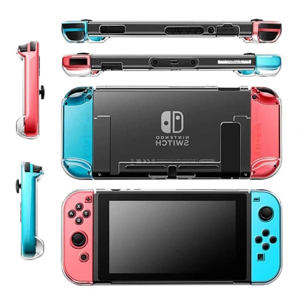 Nintendo Switch-kompatibelt skall, hardcase i plast, transparent, su