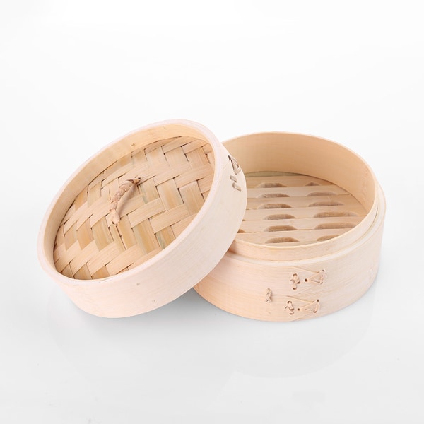 Bambuskorg för Ångkokning (Diameter 20cm) - Bambu Ångkokare för R,ZQKLA