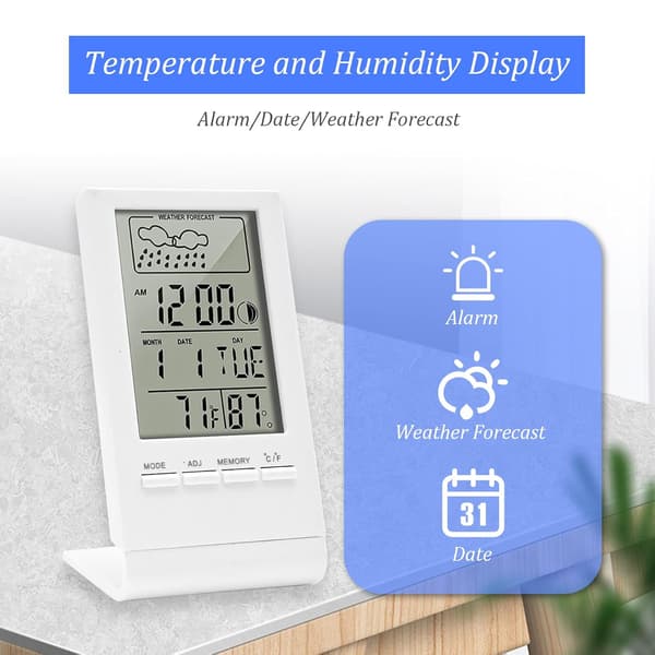 Innendørs Hygrometer Termometer, Høy Nøyaktighet Digital Termom, ZQKLA