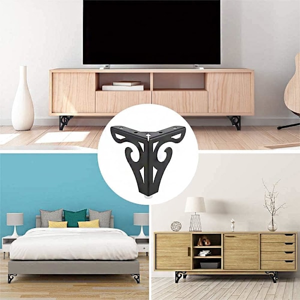 2 Stykker (Sort) Møbel Sofaben, Sofaben, Moderne Sofa, ZQKLA