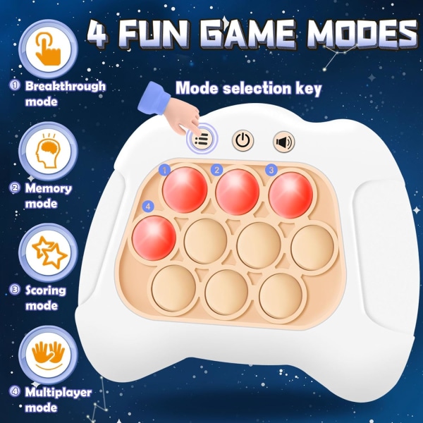 Pop Fidgets-leker, morsomme spill for stress- og angstlindring, håndhel, ZQKLA