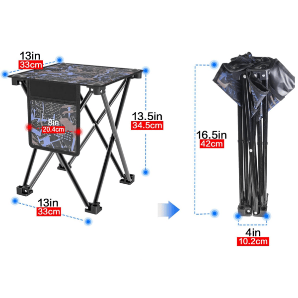 Små bærbare campingfoldestole, Mini stol foldbar A,ZQKLA