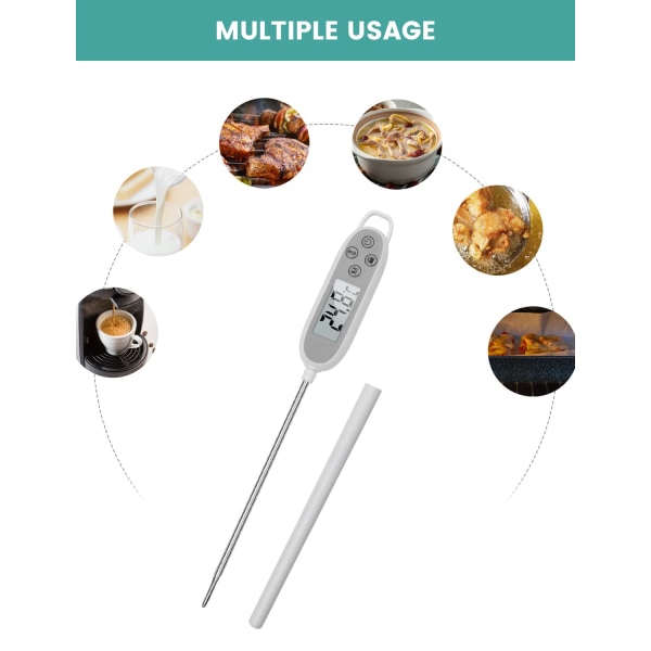 Digital Kötttermometer, Kökstermometer Digital Avläsning, ZQKLA