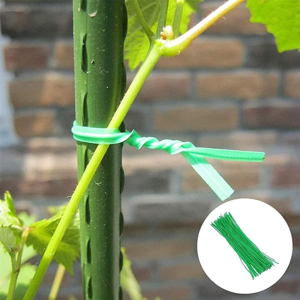 100-pack Trädgård Twist Ties - För att binda vinstockar, buskar, blommor - G