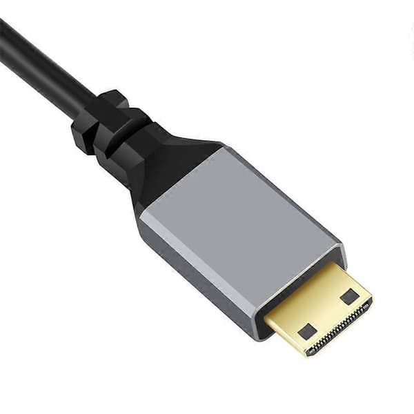 0,5-2,4 m 4K Micro HDMI til HDMI Spiralforlængerkabel Han til Han HDMI2.0 Fleksibel Spiralledning