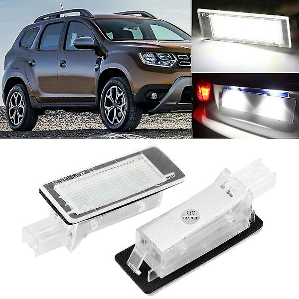 LED nummerpladelys til bil, til Dacia Duster 10-15 Fgao