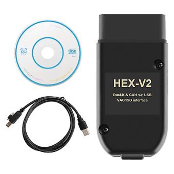 For VAG COM 22.3 OBD2 Scanner HEX V2 USB For Golf A6 Skoda Seat Unlimited VINs ATMEGA162+16V8+FT232RQ