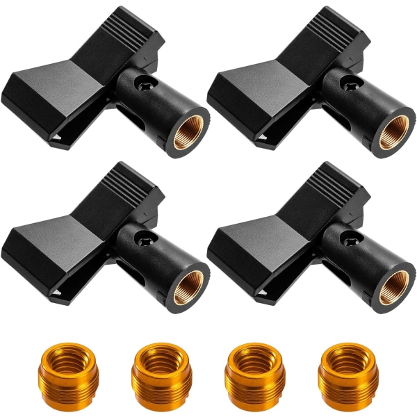 4 Pieces Microphone Clamp, Universal Microphone Holder, Adjustabl