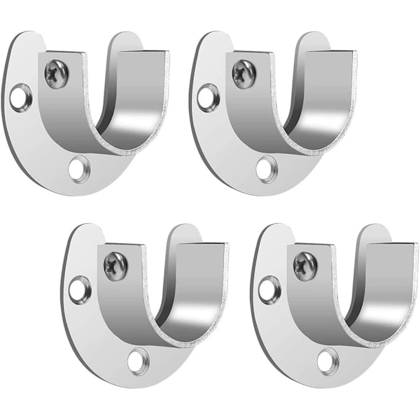 Klesstangsbeslag Garderobe Rustfritt Stål U-Formet Hengerstang H,ZQKLA
