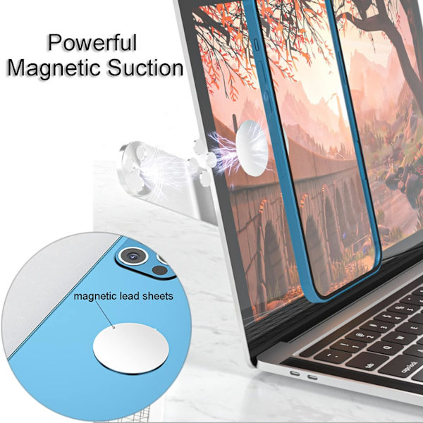 Magnetisk Laptop Stativ, Mobiltelefonholder, Universal Justerbar, ZQKLA
