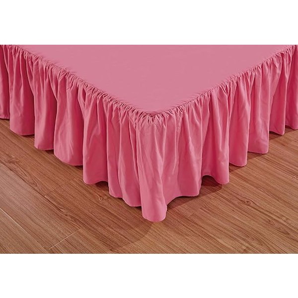 Wrap Around Solid Microfiber Luksus Hotellkvalitet Stoff Seng, ZQKLA