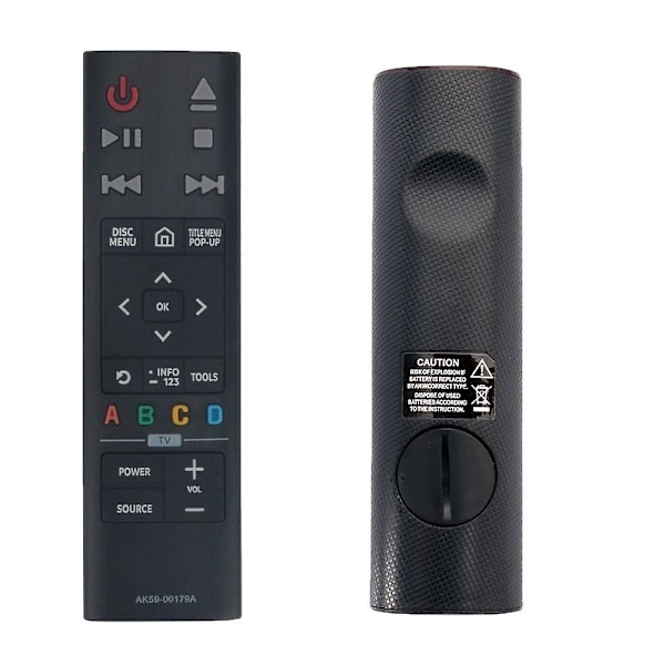 Ak59-00179a Passar Samsung Blu-ray-spelare Fjärrkontroll Ubd-k8500/za Ubd-km85c/za