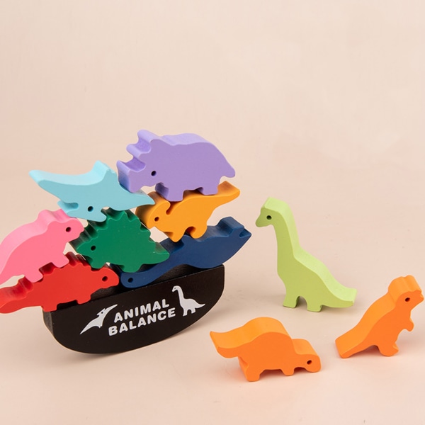 Dinosaurie staplingsleksak för barn, pojkar i åldern 2, 3, 4 år, ZQKLA