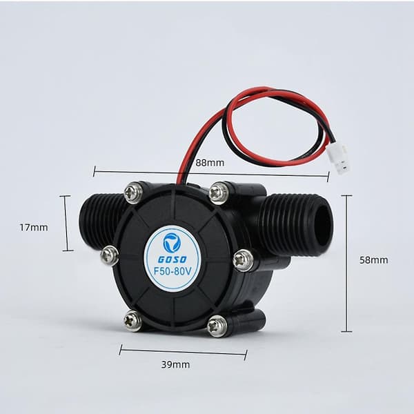 -Hydro Generator 12V 10W DC Vannstrømsgenerator Turbine Generator Hydroelektrisk Vannstrømsgenerator