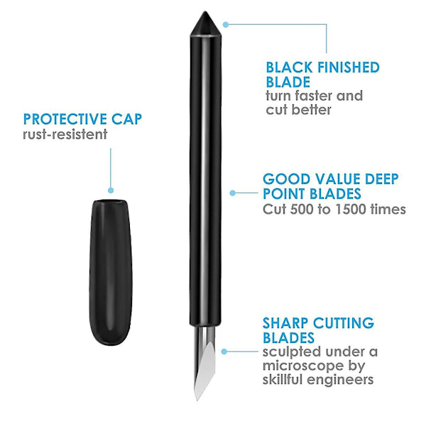 20 st Premium Deep-Point-blad Kompatibel med Explore Air/Air 2/Air 3/Maker/Maker 3/Expression Skärmaskiner