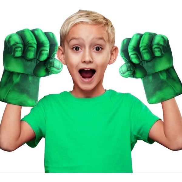 Ett par Giant Hulk boxningshandskar - Superhjälte - Barnleksak - F