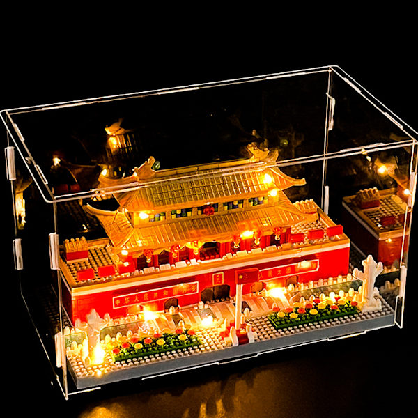 Micro Mini Blocks Tiananmen Set, 2000+ Stycken Klossar, 3D Pu,ZQKLA