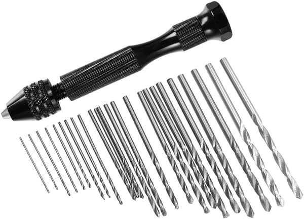 25 Deler Håndsdrillbitssett, 24 Mini Twist Drillbits (0.6-,ZQKLA