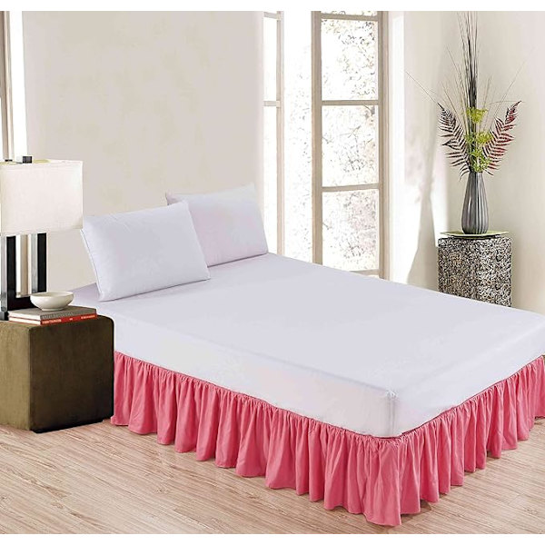 Wrap Around Solid Microfiber Luksus Hotel Kvalitets Stof Seng, ZQKLA