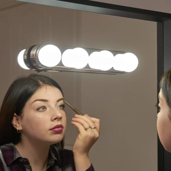 Genopladelig LED Hollywood-spejllampe til makeup, ZQKLA