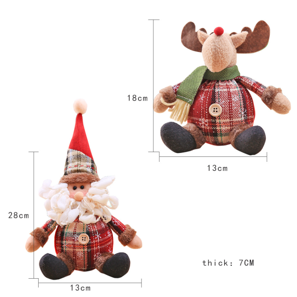 6 st Mini Julgransprydnader för Mini Träddekorationer Små, ZQKLA