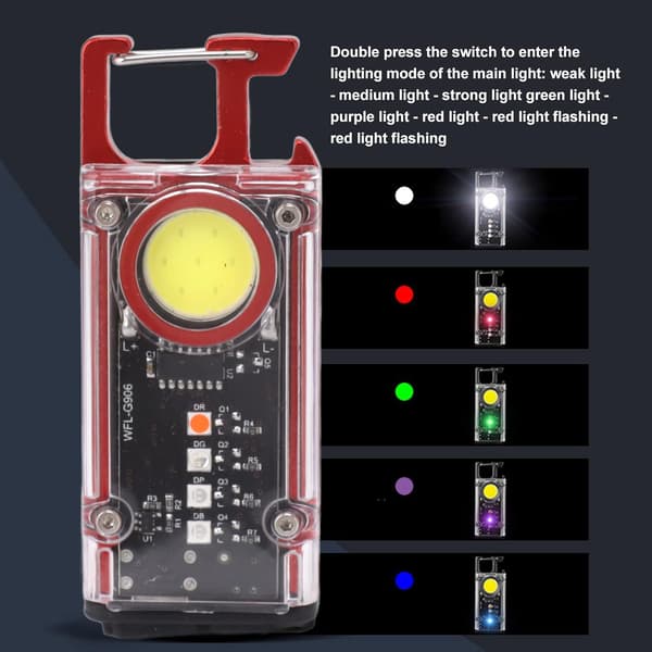 Mini LED -taskulamppu, Ulkoilmataskulamppu, Mini COB Työvalo, ZQKLA