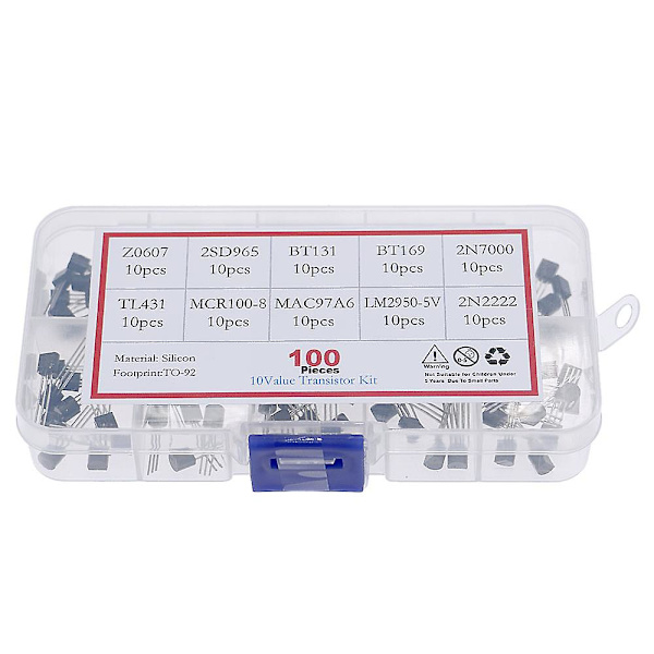 100 kpl/laatikko 10 tyyppiä Triode Thyristor Kit Z0607 2sd965