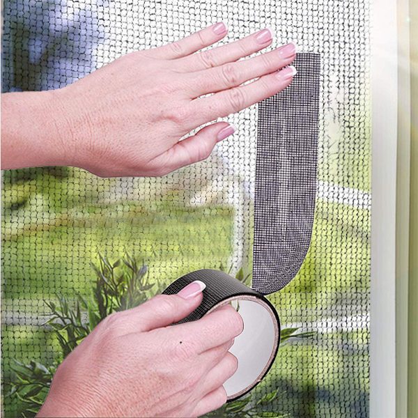 Högfast Självhäftande Glasfiberduk Nät Tejp Tyg Rulle