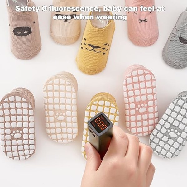 Babyflicka/Pojke 5 Par Strumpor Halksäkra Bomullsstrumpor Toddler Sock Bil, ZQKLA