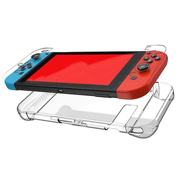 Nintendo Switch-kompatibelt skall, hardcase i plast, transparent, su