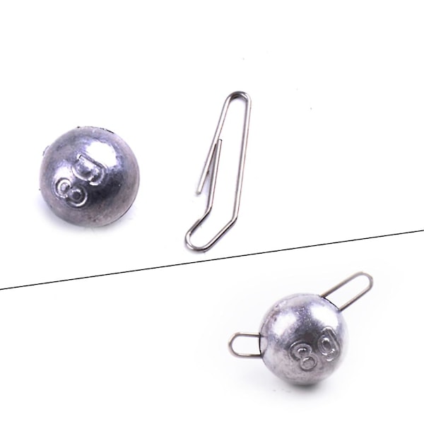 5st 2g/4g/6g/8g/12g Fiske Jig Blyhuvud Vikt Vevkrok Sänke Bete Karp 2g