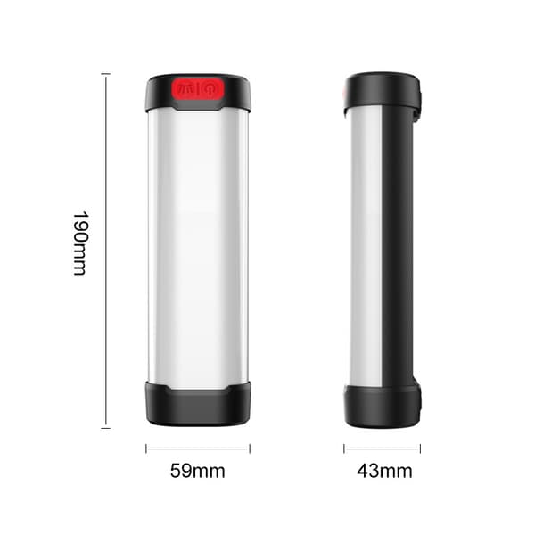 LED Campinglampe, Oppladbar Campinglykt med Magnet, ZQKLA