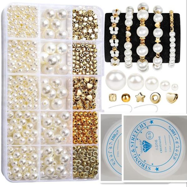 Handgjorda Pärlor Set, Armband Tillbehör, 720 stycken