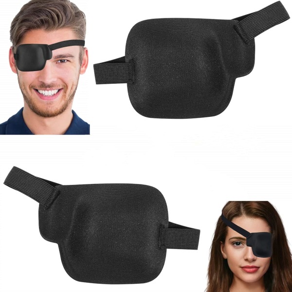 2 kpl 3D-silmälappuja vasemmalle ja oikealle aikuisille säädettävä silmä, ZQKLA