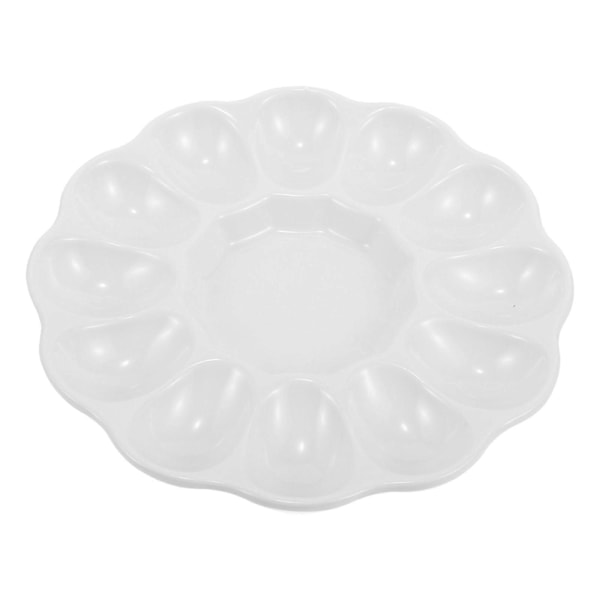 Æggefad Appetizer Æg Serveringsfad Keramisk Æggeskål til Hjemmerestaurant