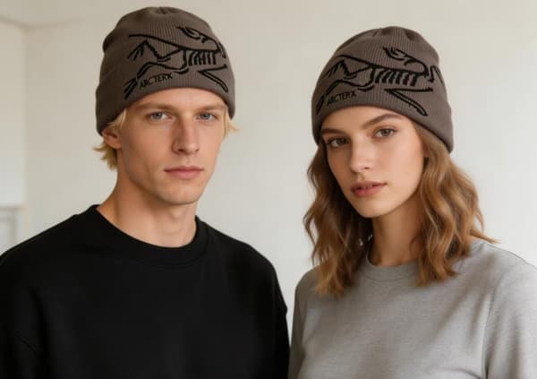 Arc'teryx Bird Head Toque Mössa Olivgrön Merinoull Stickad Vintermössa Unisex A brown