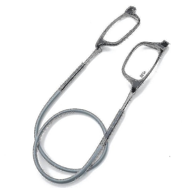 Lukulasit Korkealaatuiset TR Magneettinen Absorptio Riippuvat Kaulassa Lukulasit Grey 1.5 Magnification