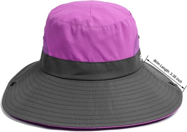 Dame lilla bredskygget bucket solhat mesh buni hat udendørs fis